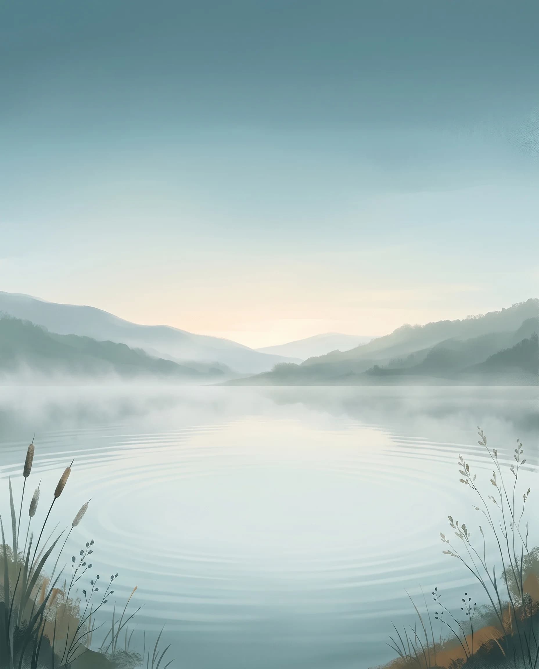 CalmerNow calm sounds landscape with water ripples