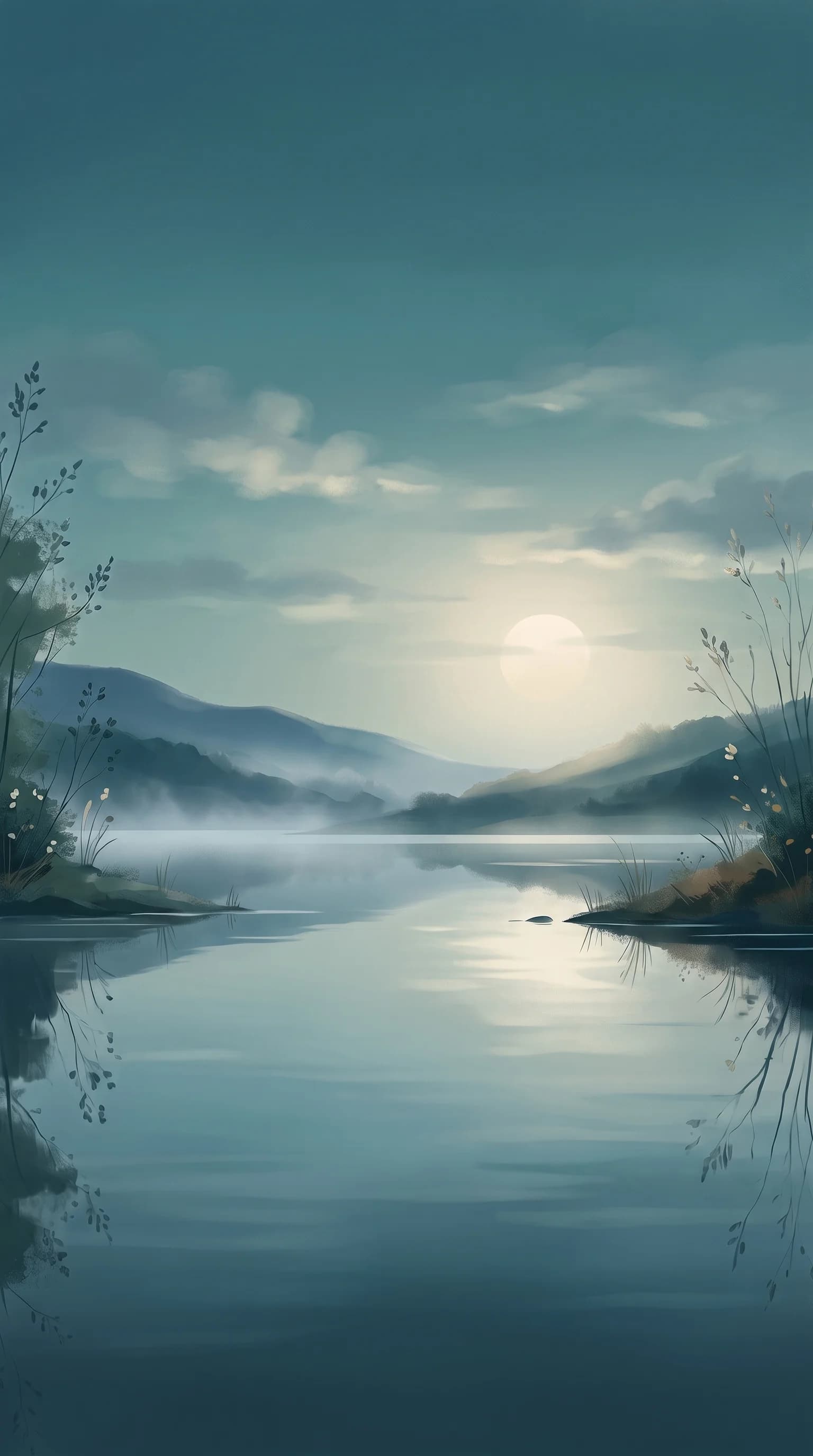CalmerNow night landscape for winding down